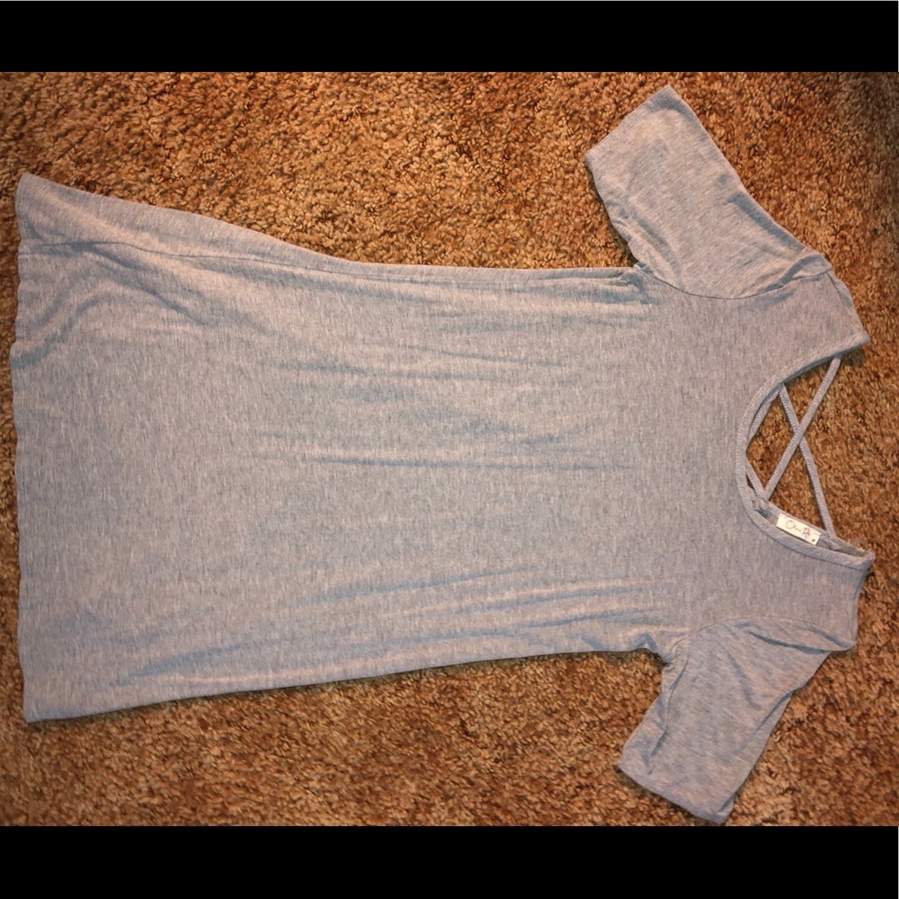 Gray T-shirt Dress